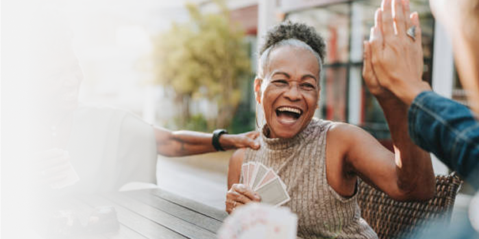 Doctor showing patient tablet